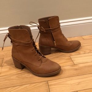 Ugg ankle boots with slight heel